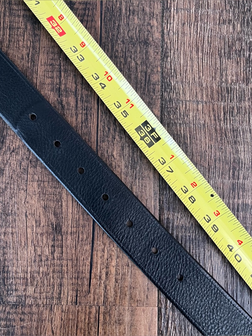 Madewell Pebbled Italian Leather Belt USA Made Classic Preppy Size Medium Black - Picture 12 of 14